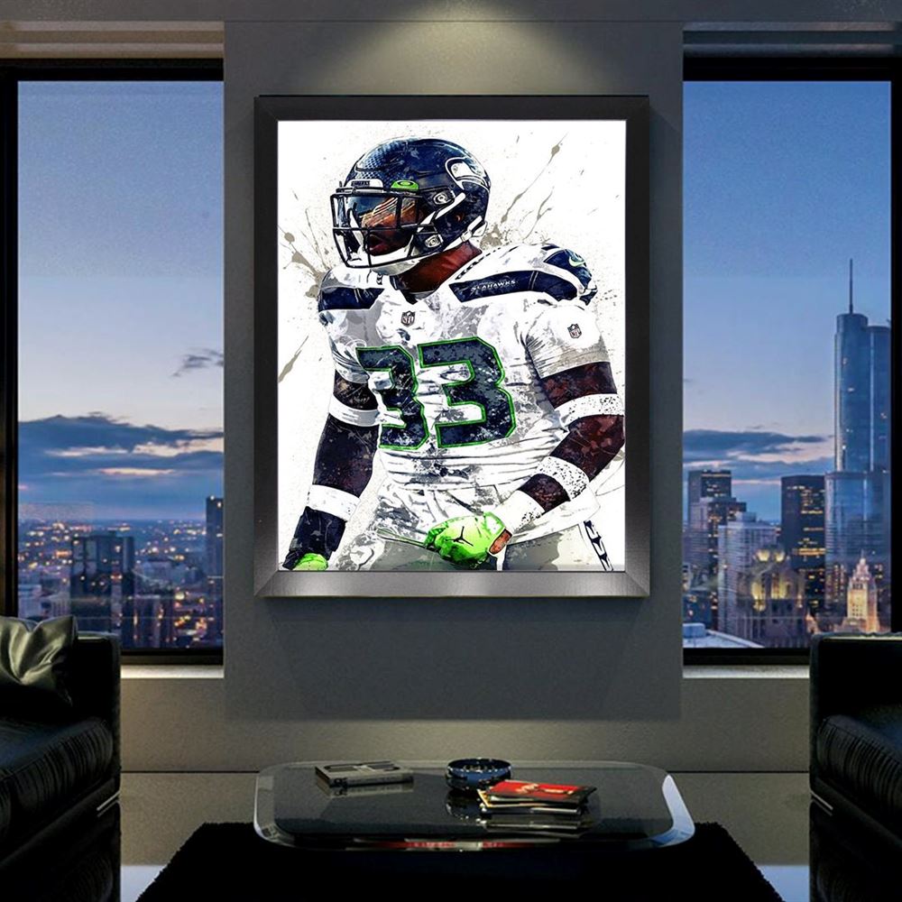 Jamal Adams Poster Seattle Seahawks Canvas Wrap Man Cave 2