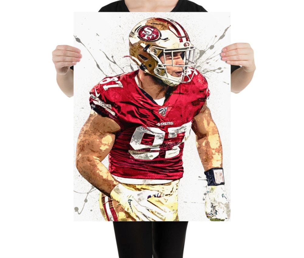 Nick Bosa Poster San Francisco 49ers Canvas Wrap Man Cave 2