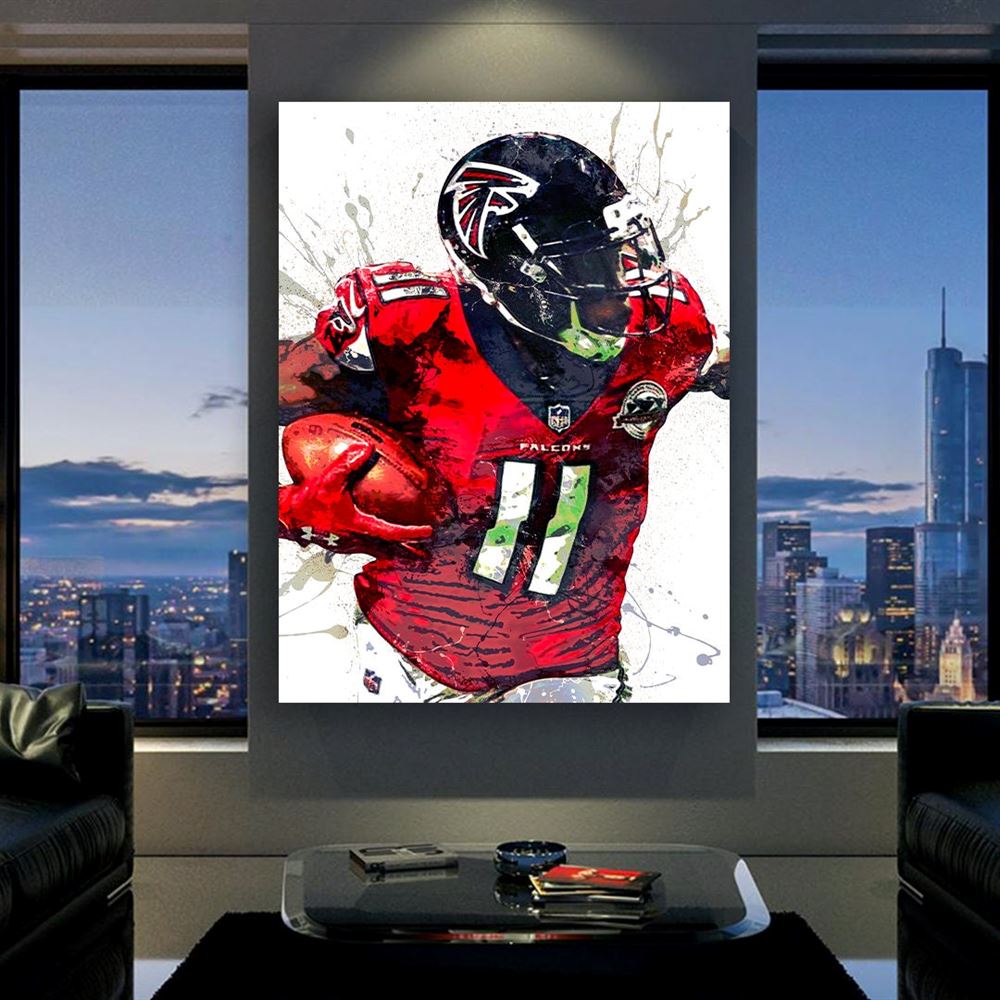 Julio Jones Poster Atlanta Falcons Canvas Wrap Man Cave 2