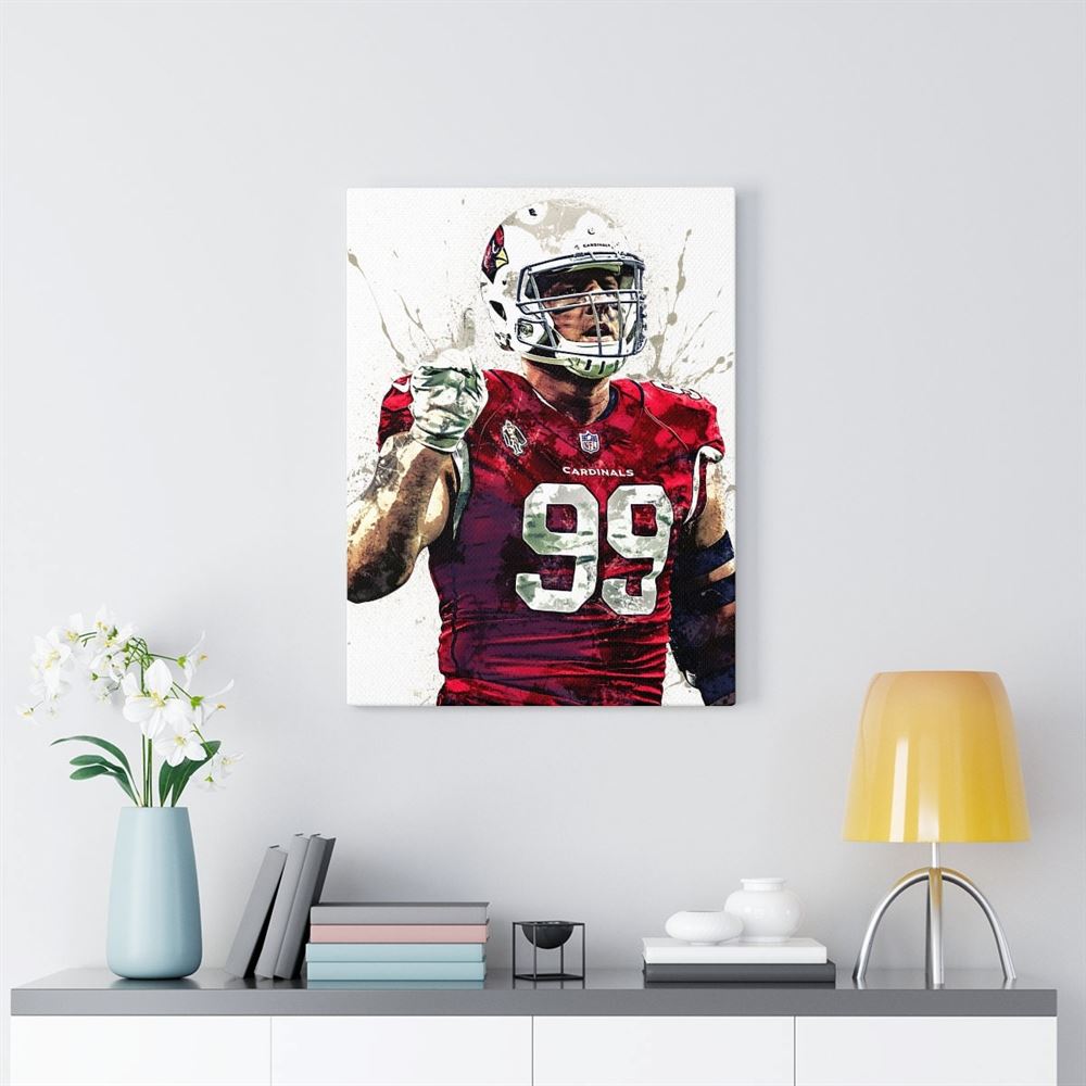 Jj Watt Poster Arizona Cardinals Canvas Wrap Man Cave 2