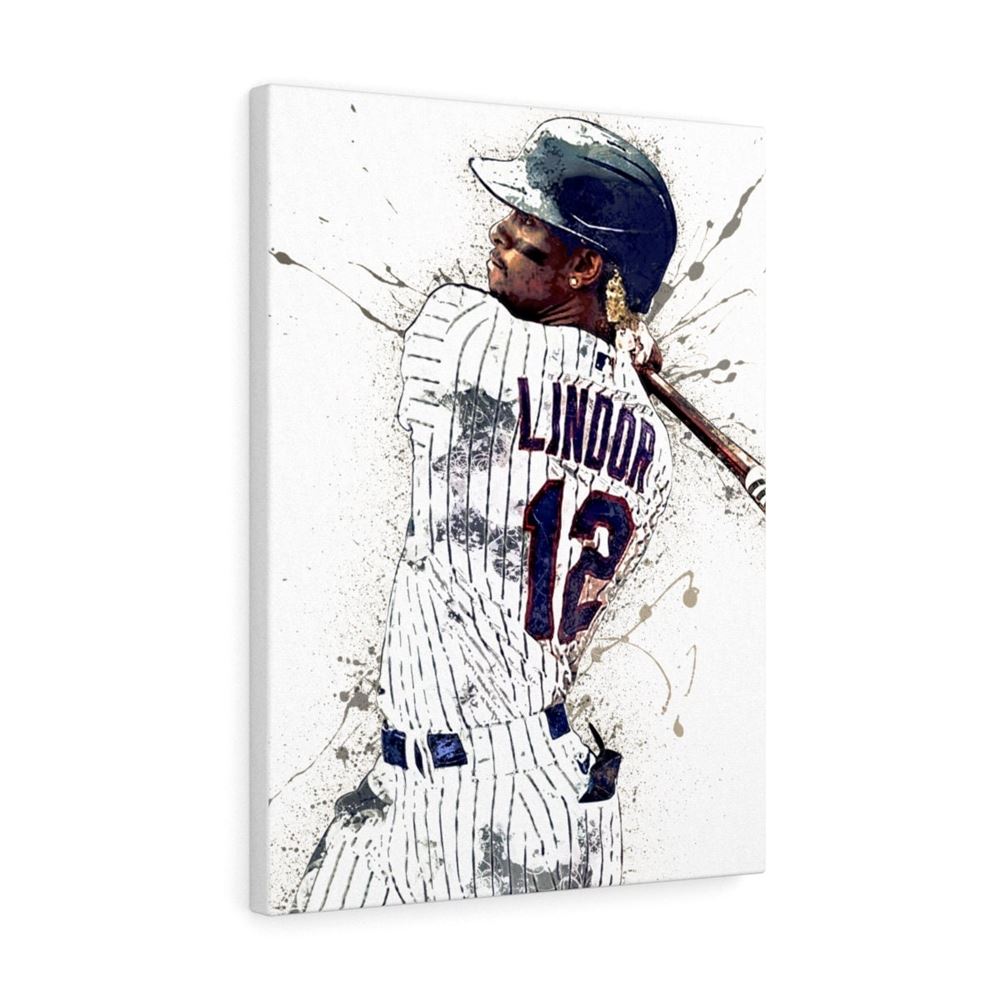 Francisco Lindor Poster New York Mets Canvas Wrap Kids 2