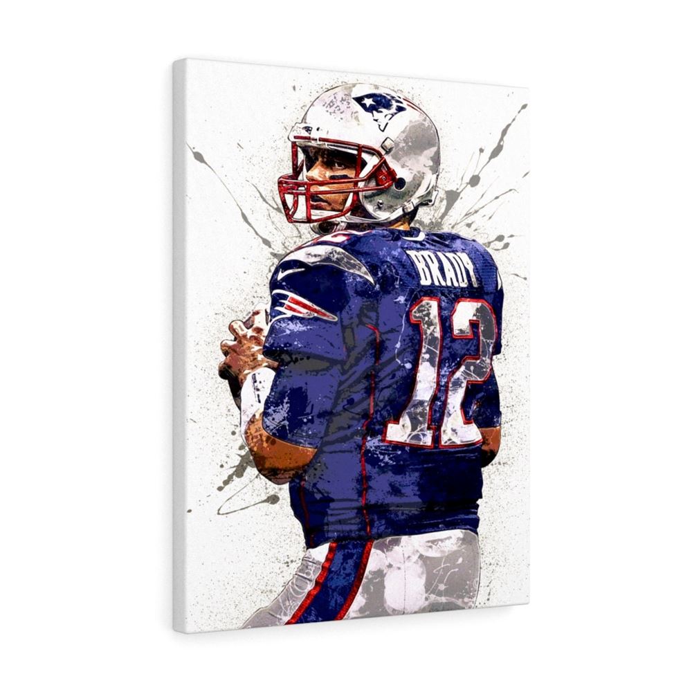 Tom Brady Poster New England Patriots Canvas Wrap Kids 2