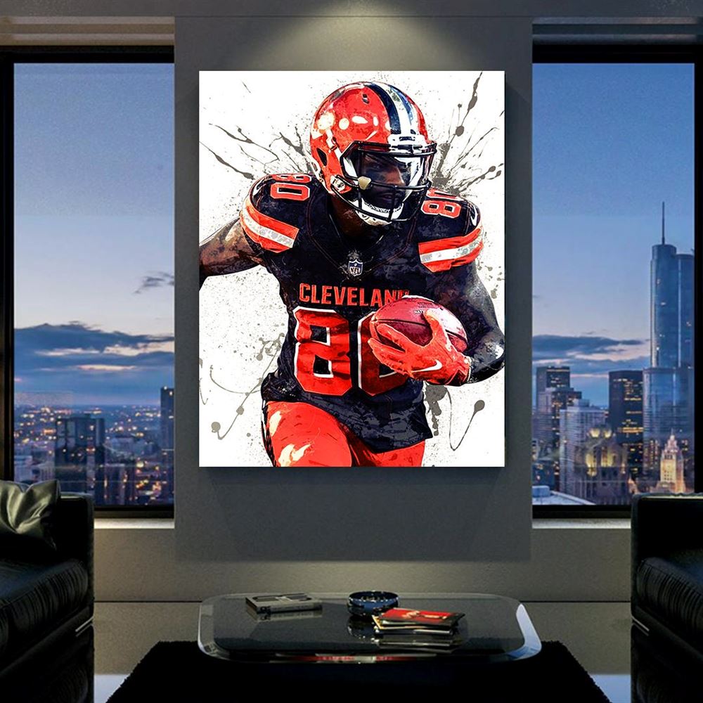 Jarvis Landry Poster Cleveland Browns Gallery Canvas Wrap 2