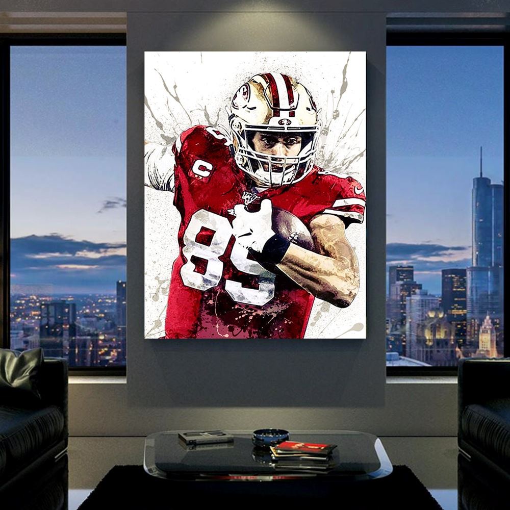 George Kittle Poster San Francisco 49ers Canvas Wrap Man 2