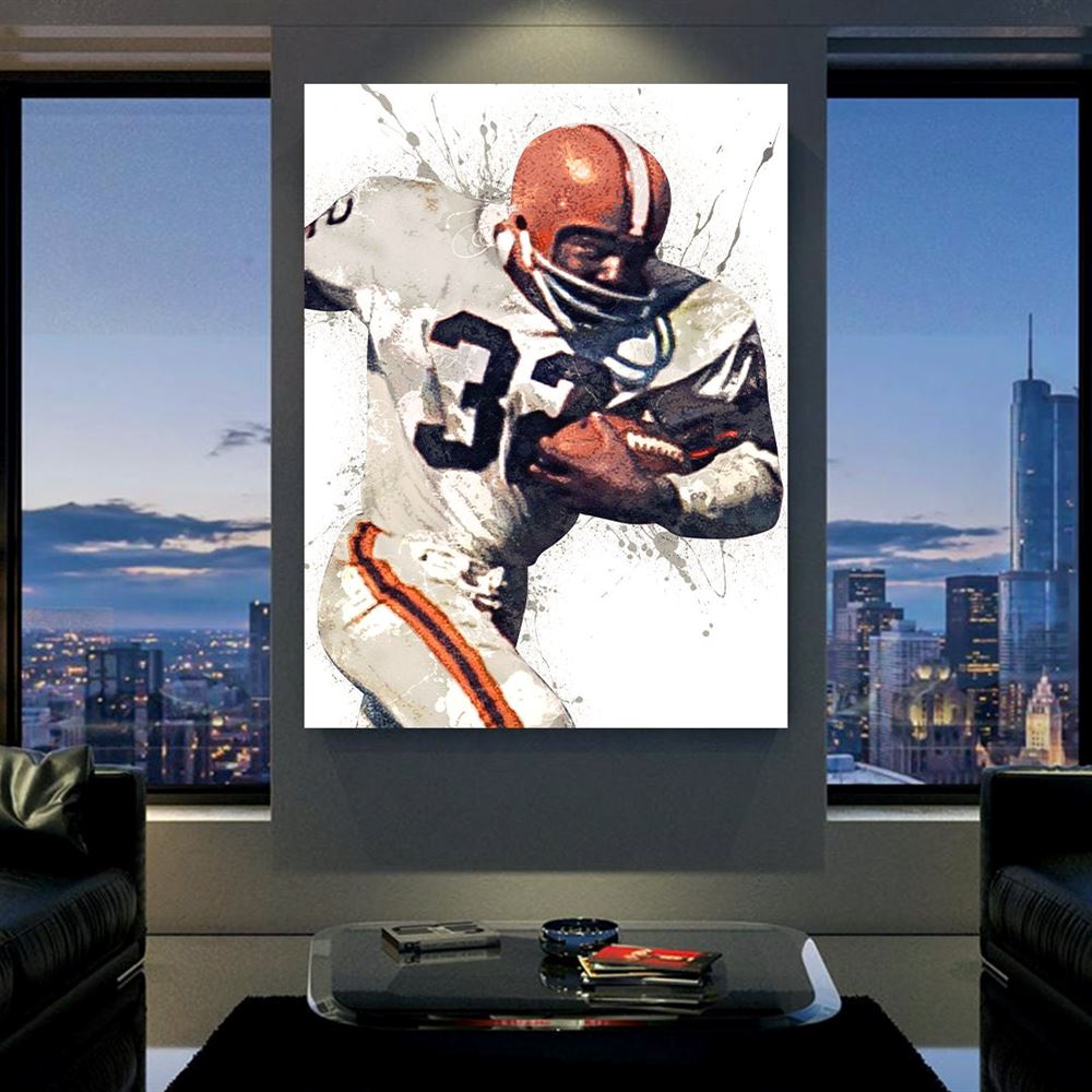 Jim Brown Poster Cleveland Browns Gallery Canvas Wrap Man 2