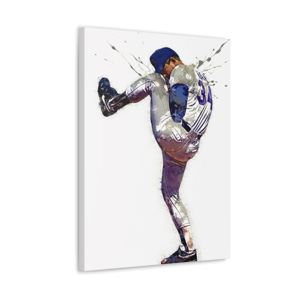 Nolan Ryan Poster Texas Rangers Canvas Wrap Kids Room Man 2