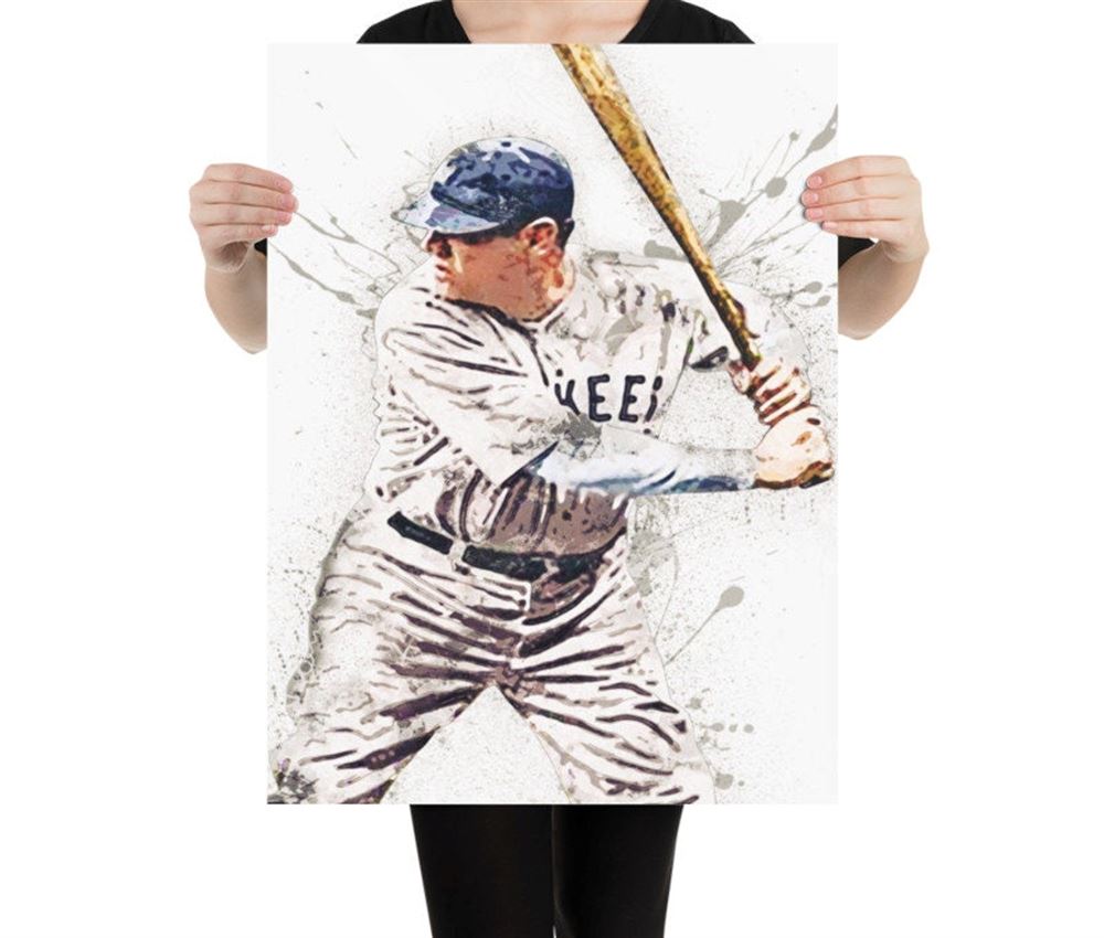 Babe Ruth Poster New York Yankees Canvas Wrap Kids Room 2