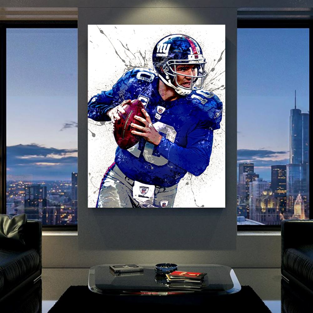 Eli Manning Poster New York Giants Canvas Wrap Man Cave 2