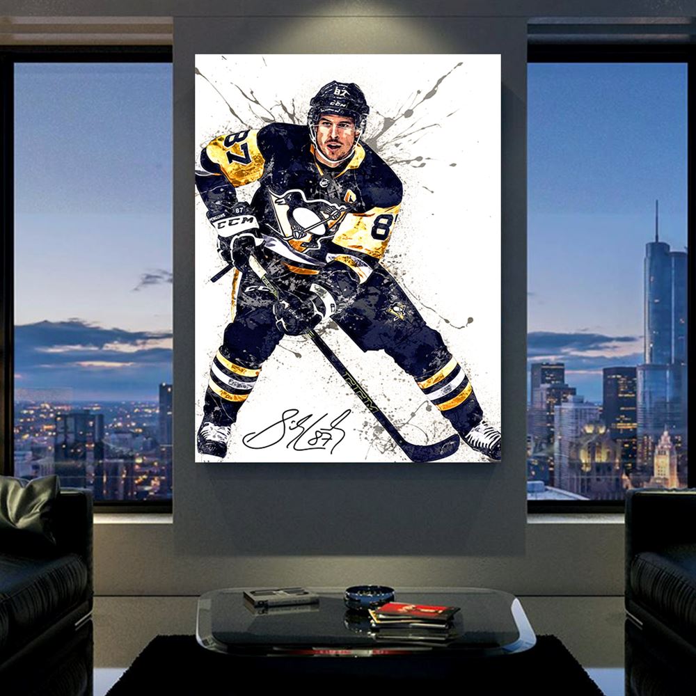 Sidney Crosby Poster Pittsburgh Penguins Canvas Wrap Kids 2