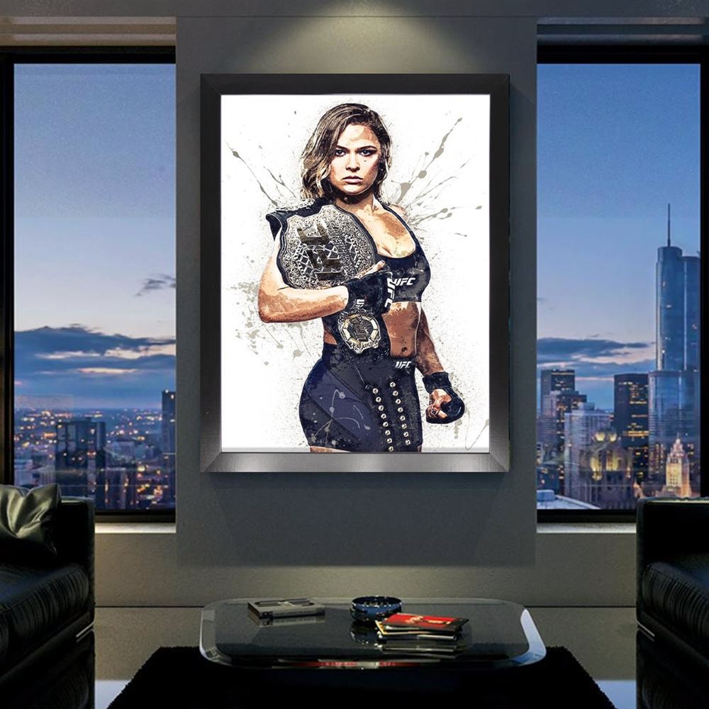 Ronda Rousey Poster Canvas Wrap Man Cave Bar Game Room 2