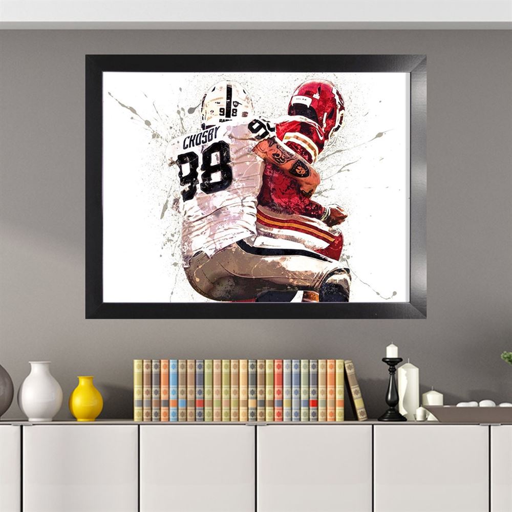 Maxx Crosby Poster Las Vegas Raiders Gallery Canvas Wrap 2