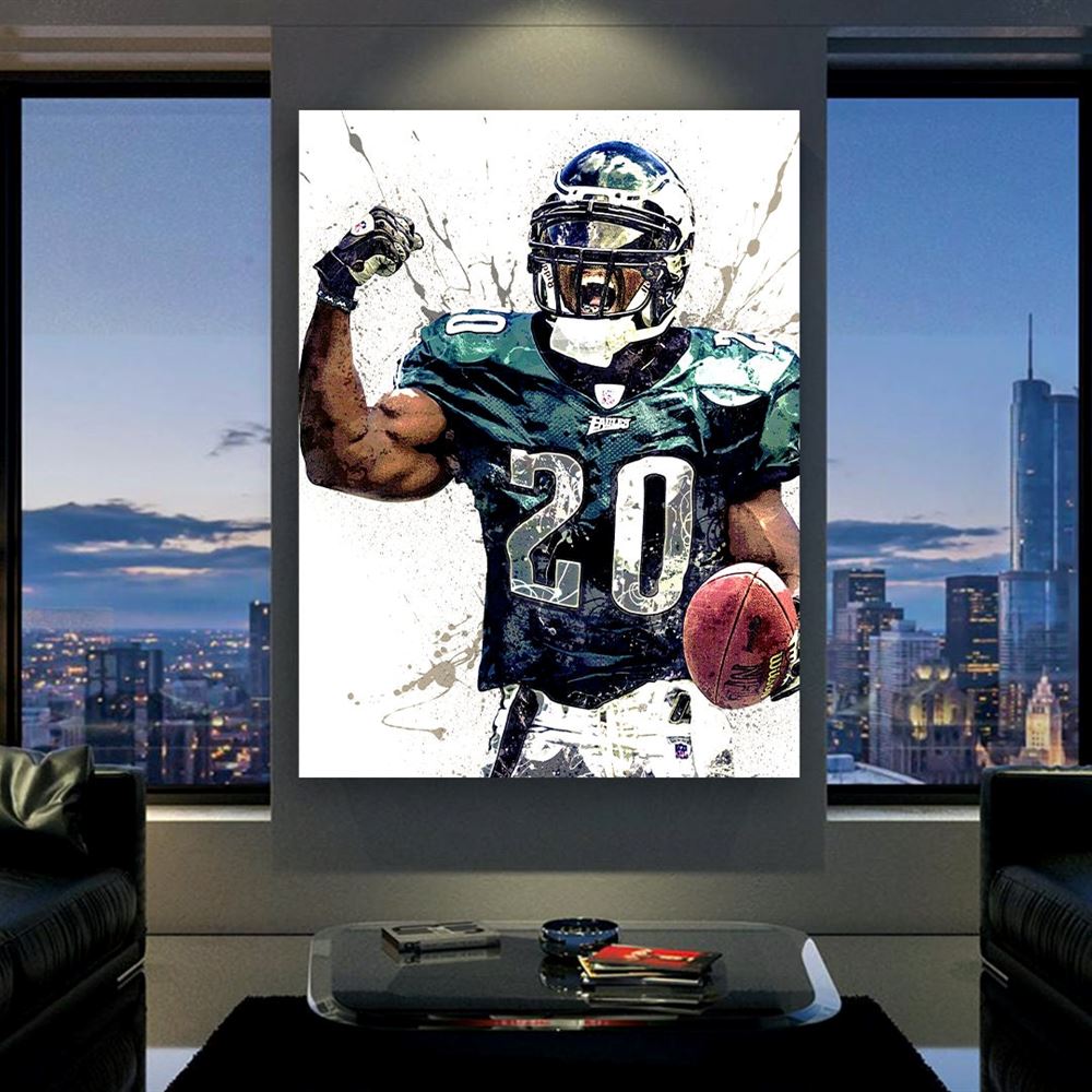 Brian Dawkins Philadelphia Eagles Canvas Wrap Poster Print 2