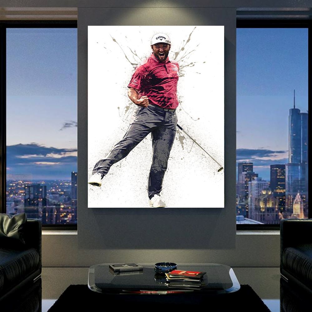 Jon Rahm Poster Print Gallery Canvas Wrap Fine Art Quality 2