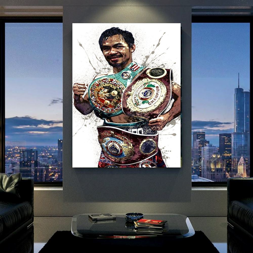 Manny Pacquiao Poster Canvas Wrap Kids Room Gym Room Man 2