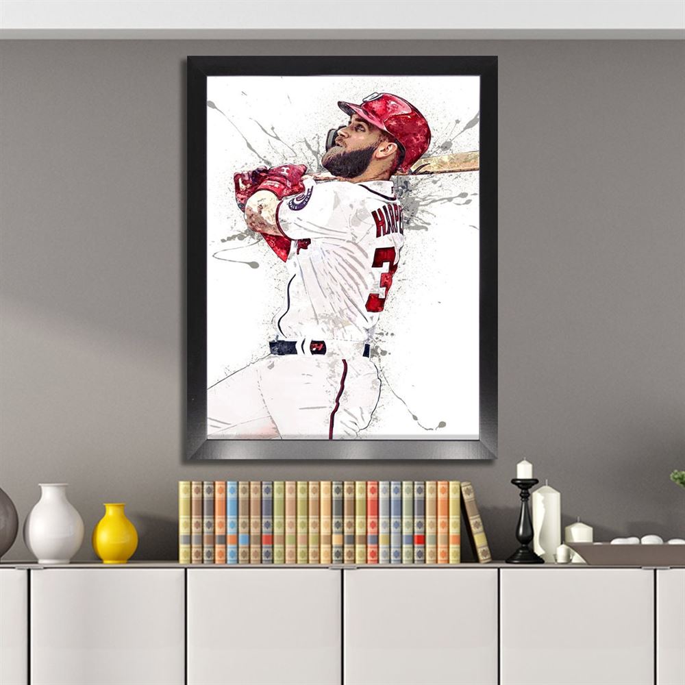 Bryce Harper Poster Philadelphia Phillies Canvas Wrap Kids 2