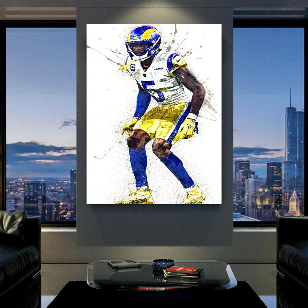 Jalen Ramsey Poster Los Angeles Rams Canvas Wrap Kids Room 2