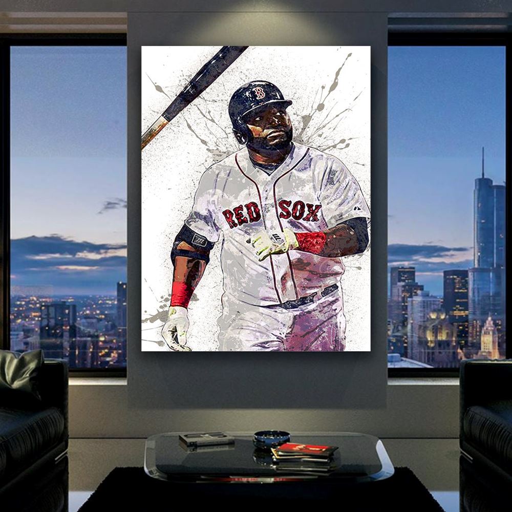 David Ortiz Poster Boston Red Sox Canvas Wrap Poster Print 2