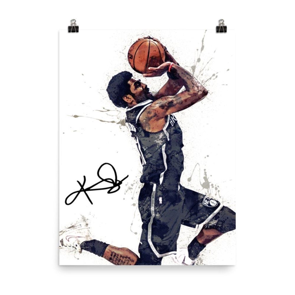 Kyrie Irving Poster Brooklyn Nets Canvas Wrap Poster 2