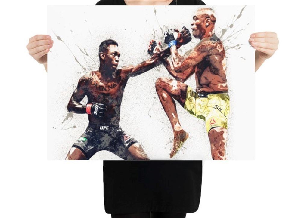 Israel Adesanya Anderson Silva Poster Canvas Wrap Ufc 2