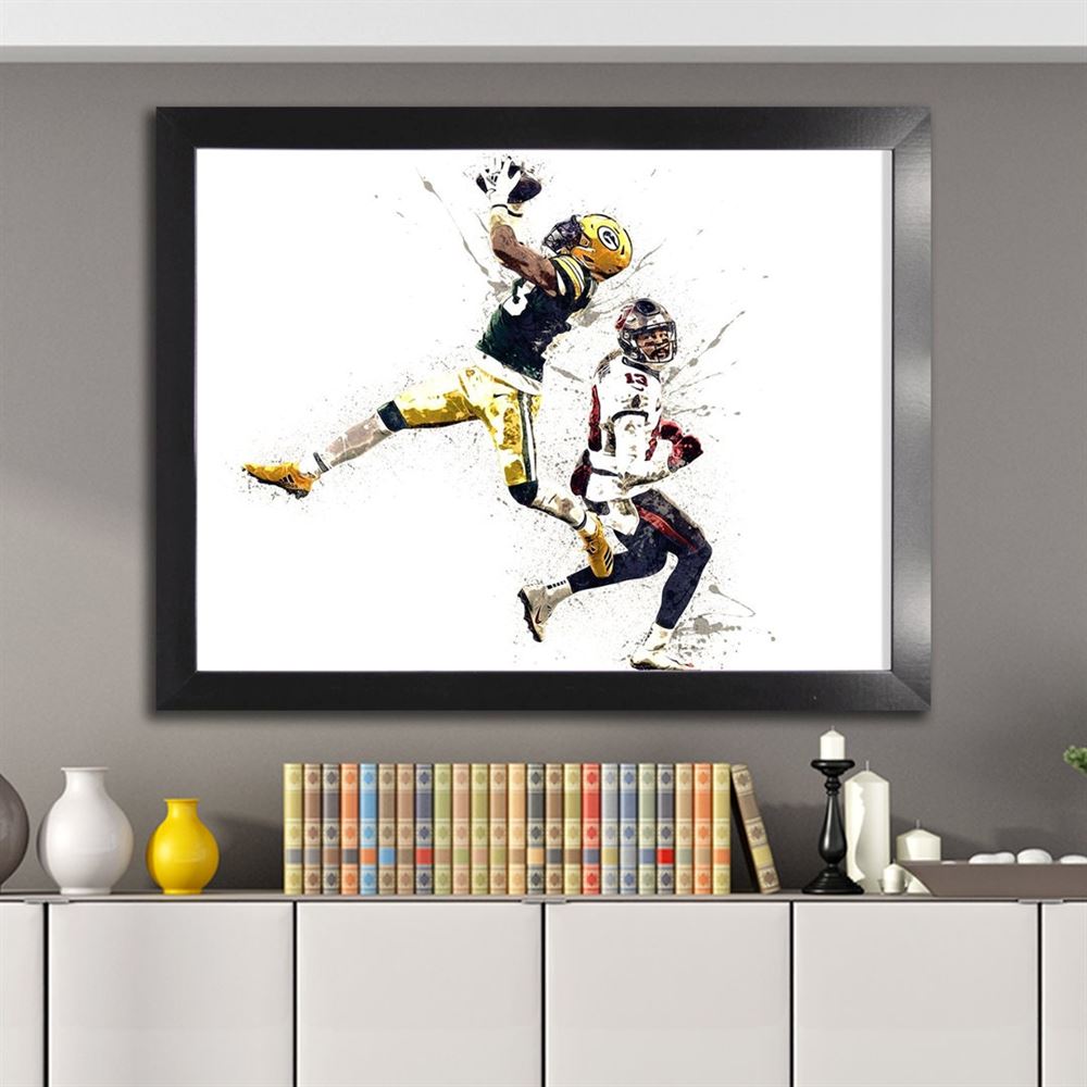 Jaire Alexander Poster Green Bay Packers Canvas Wrap Man 2