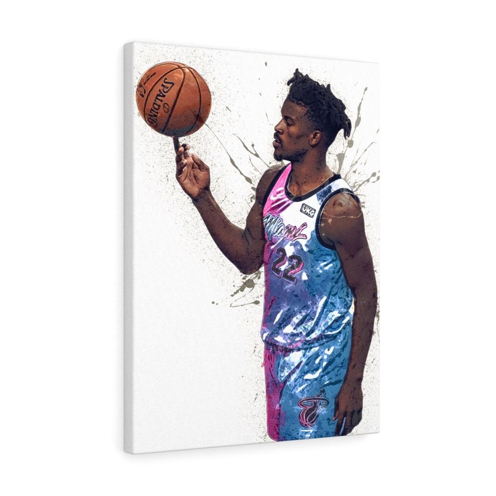 Jimmy Butler Poster Miami Heat Canvas Wrap Kids Room Man 2