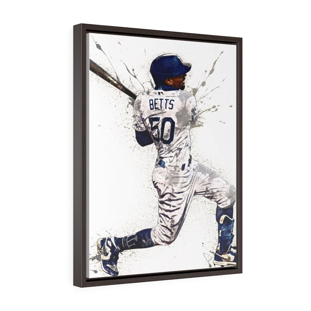 Mookie Betts Poster Los Angeles Dodgers Canvas Wrap Kids 2