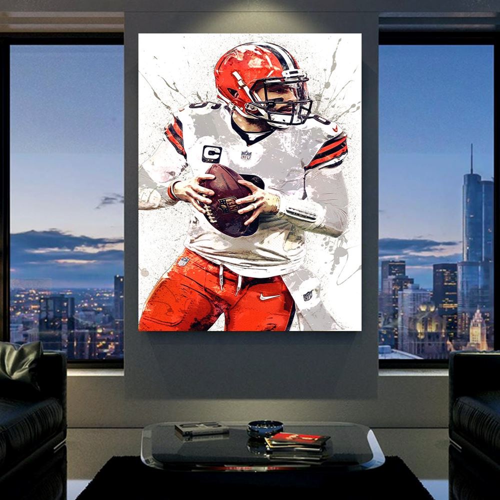 Baker Mayfield Poster Cleveland Browns Gallery Canvas Wrap 2