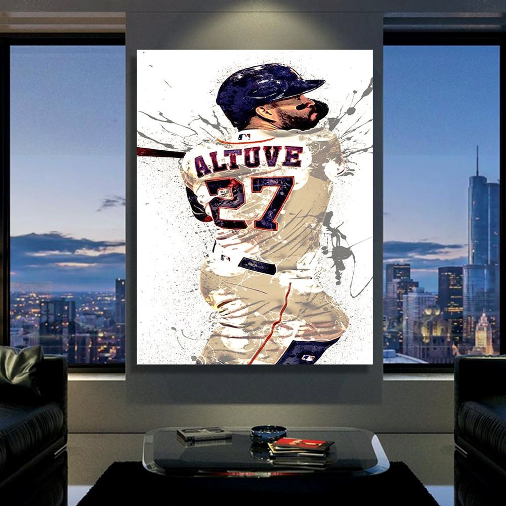 Jose Altuve Poster Houston Astros Canvas Wrap Poster Print 2