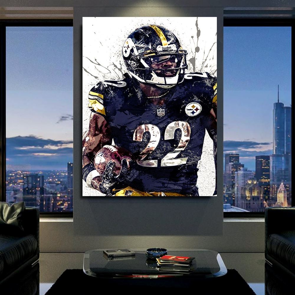 Najee Harris Poster Pittsburgh Steelers Canvas Wrap Man 2