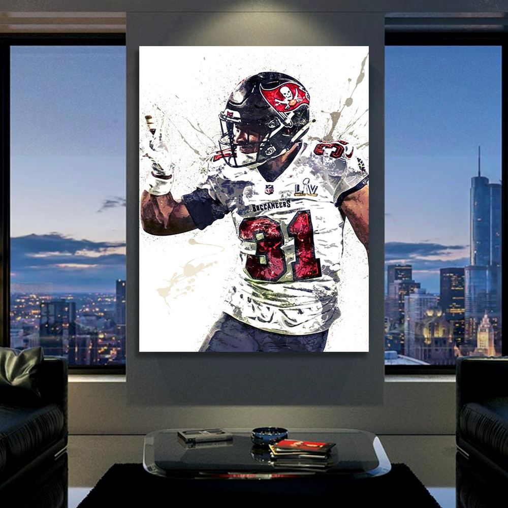 Antoine Winfield Jr Poster Tampa Bay Buccaneers Canvas 2