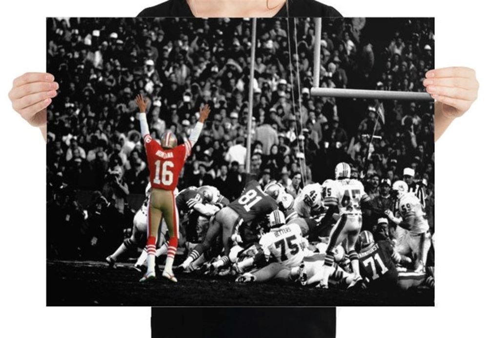 Joe Montana Poster San Francisco 49ers Kids Room Man Cave 2