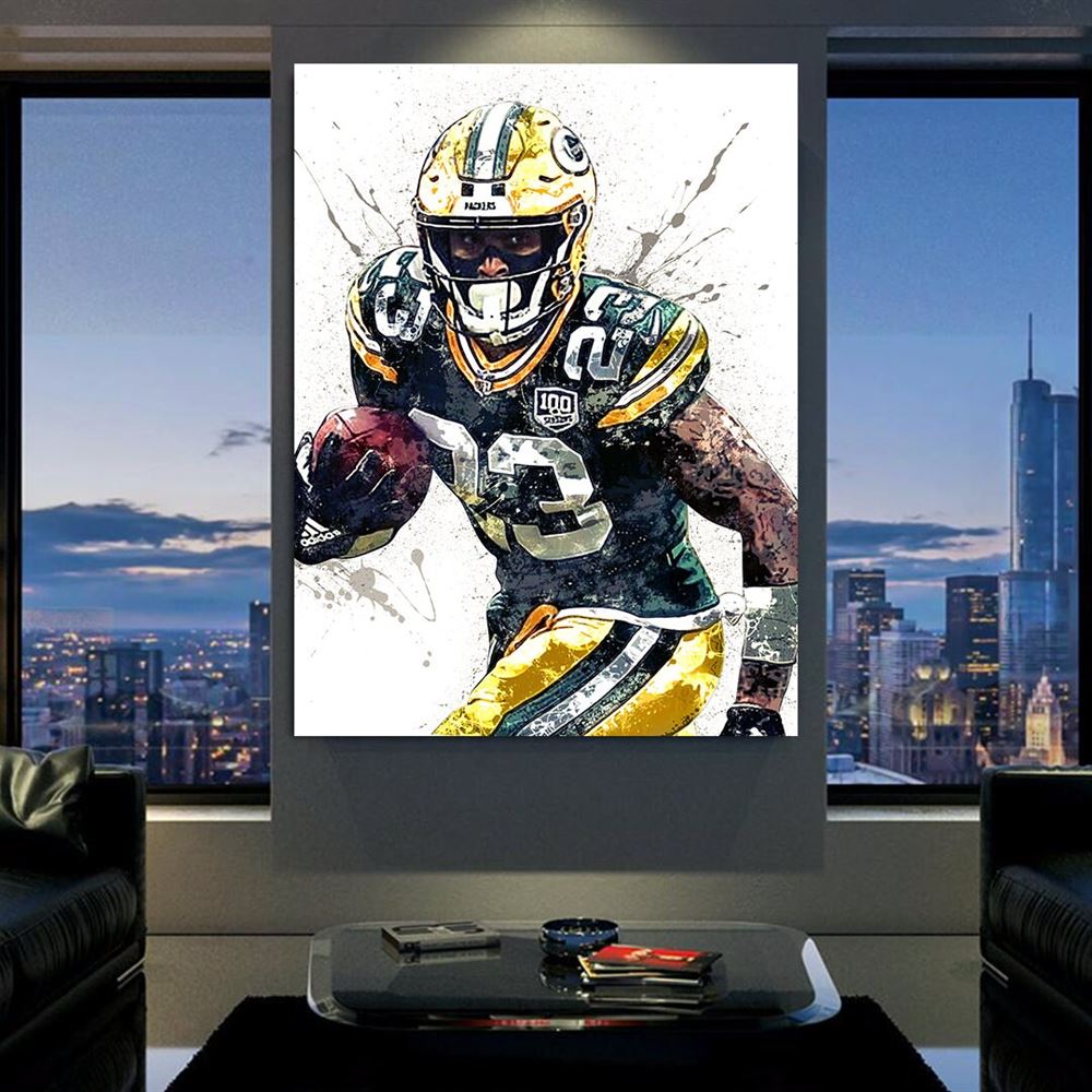 Jaire Alexander Poster Green Bay Packers Canvas Wrap Man 2