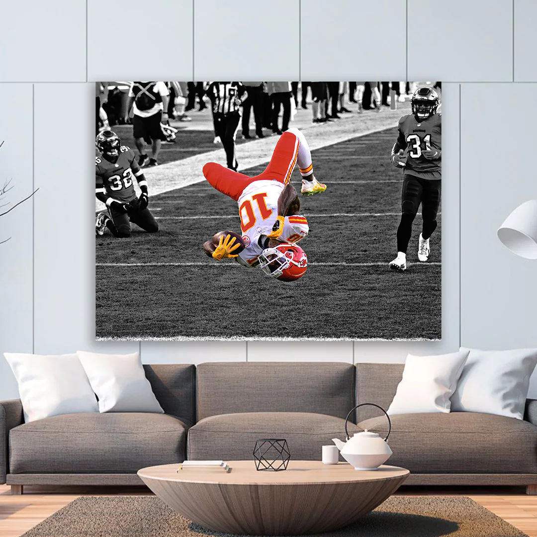 Tyreek Hill Poster Kansas City Chiefs Back Flip 2