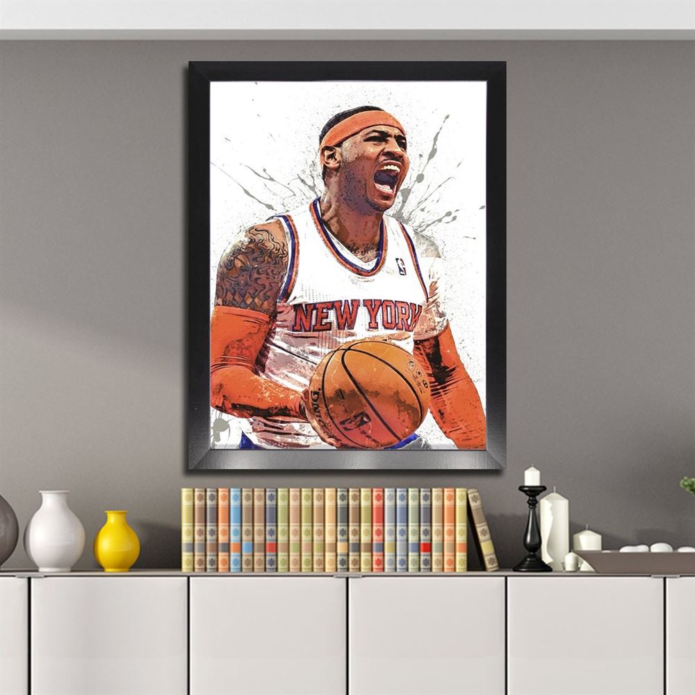 Carmelo Anthony Poster New York Knicks Canvas Wrap Poster 2