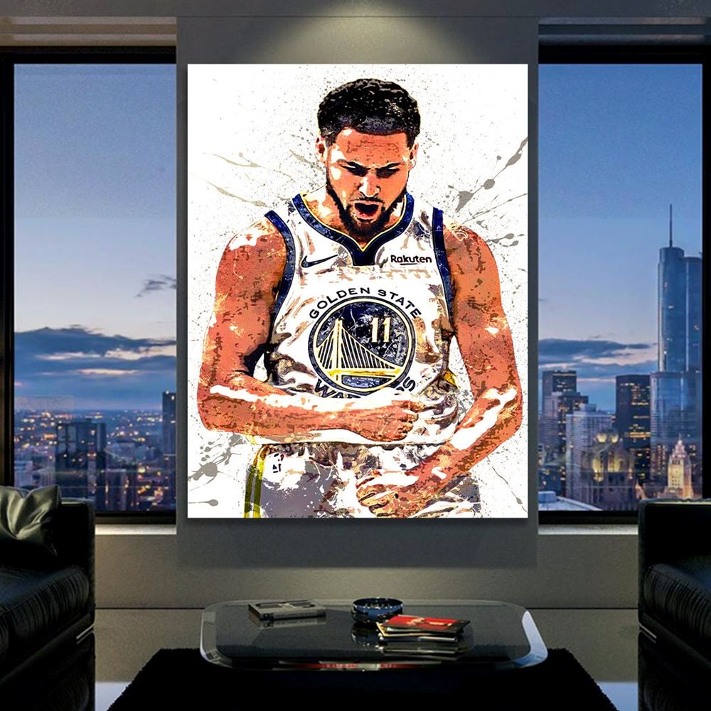 Klay Thompson Poster Golden State Warriors Canvas Wrap 2