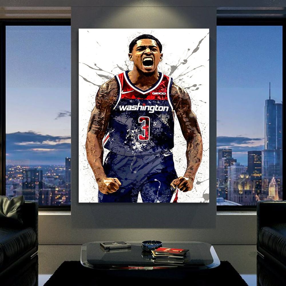 Bradley Beal Poster Washington Wizards Canvas Wrap Kids 2