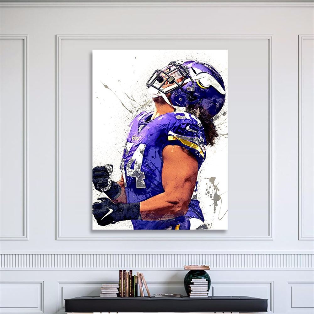 Eric Kendricks Poster Minnesota Vikings Canvas Wrap Man 2