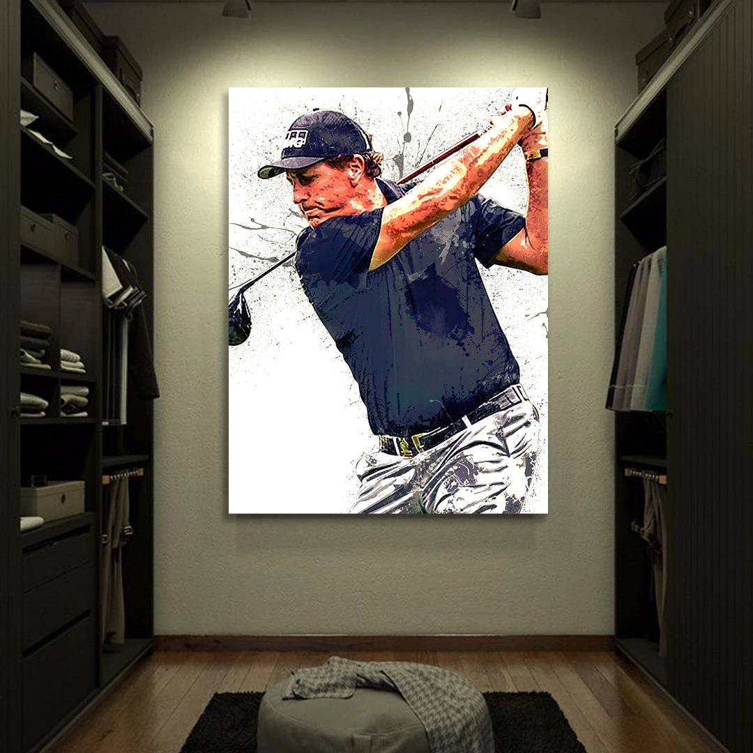 Phil Mickelson Poster Gallery Canvas Wrap Game Room Office 2