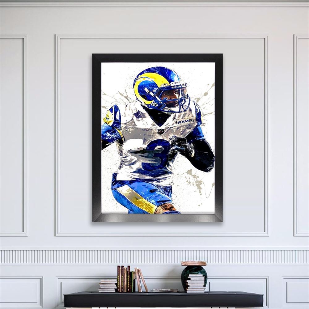 Odell Beckham Jr Poster Los Angeles Rams Canvas Wrap Kids 2