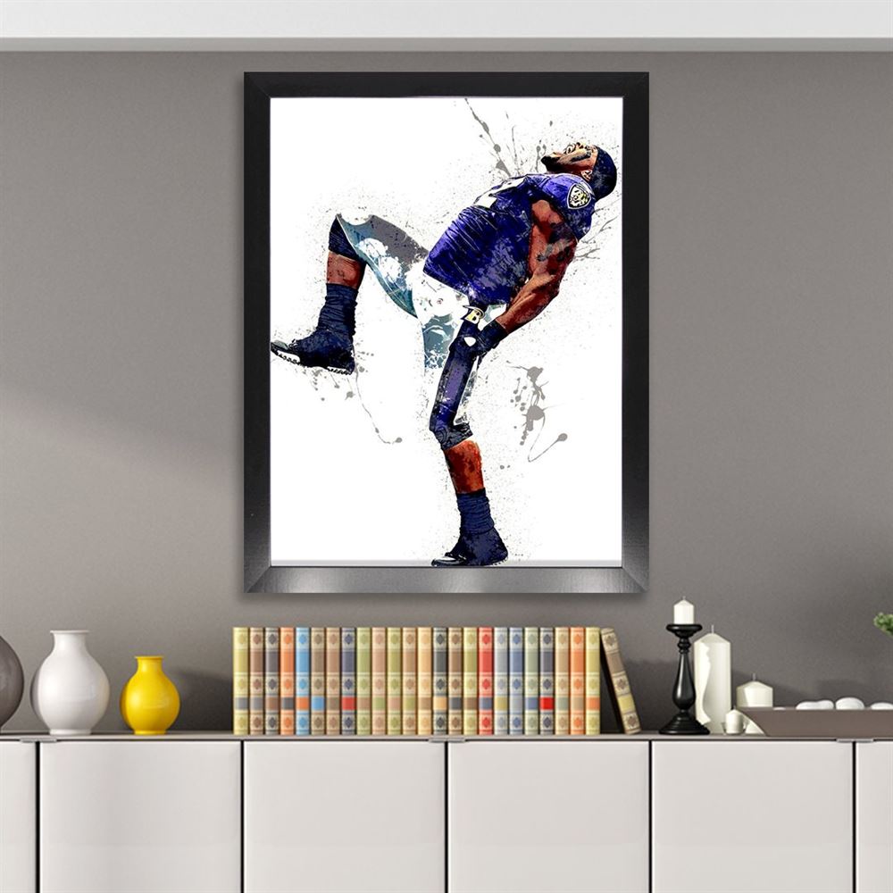 Ray Lewis Poster Baltimore Ravens Gallery Canvas Wrap Man 2