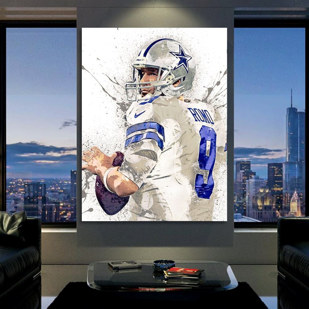 Tony Romo Poster Dallas Cowboys Canvas Wrap Man Cave 2