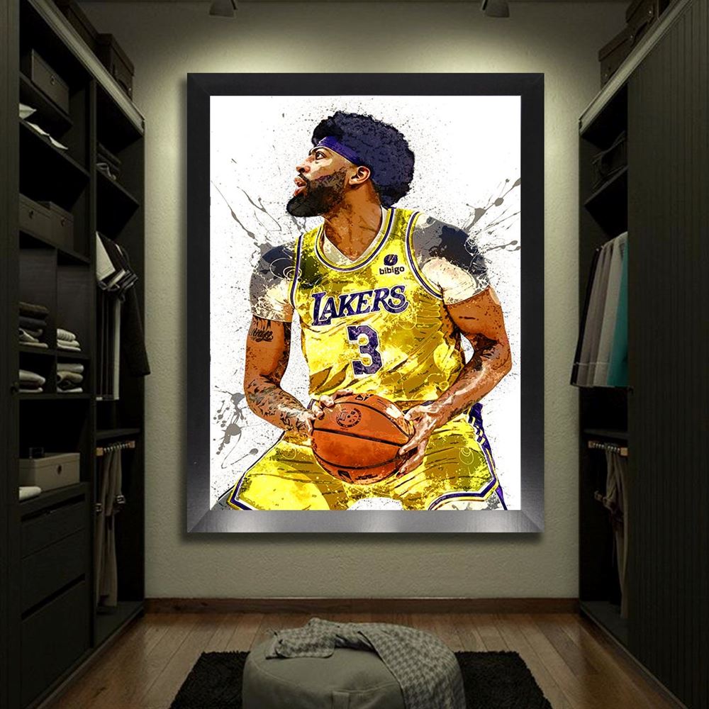 Anthony Davis Poster Los Angeles Lakers Canvas Wrap Kids 2