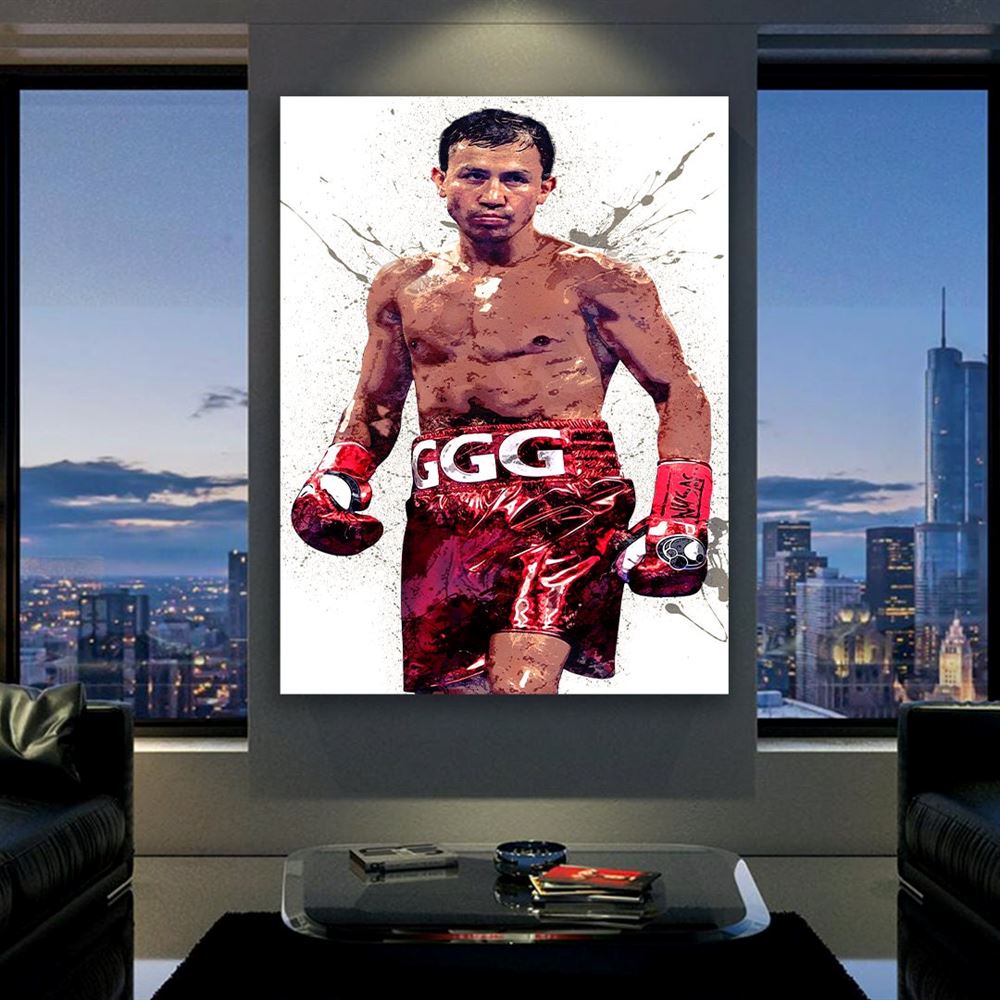 Ggg Poster Gennady Golovkin Boxing Canvas Wrap Man Cave 2