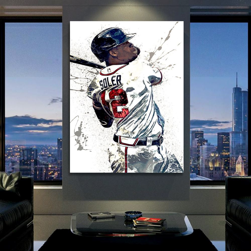 Jorge Soler Poster Atlanta Braves Canvas Wrap Kids Room 2