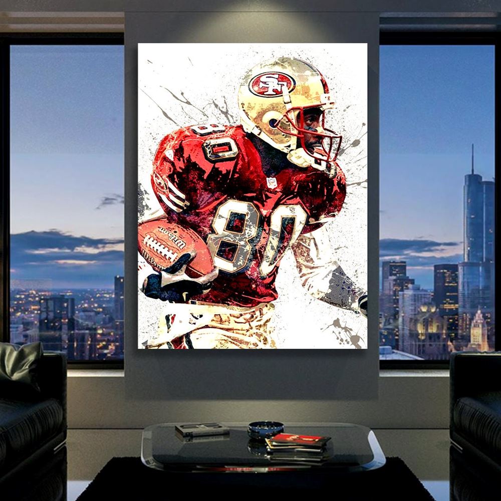 Jerry Rice Poster San Francisco 49ers Canvas Wrap Man Cave 2