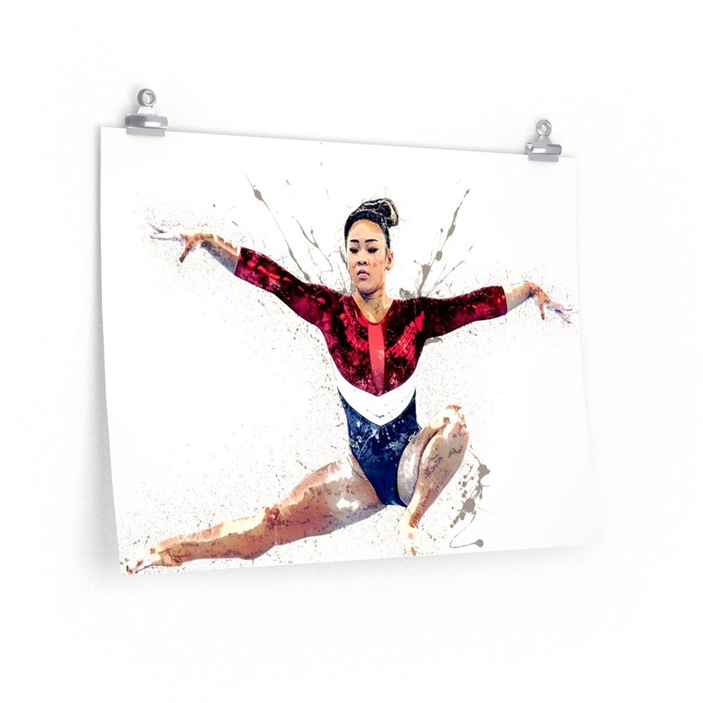 Suni Lee Poster American Artistic Gymnast Canvas Wrap Kids 2