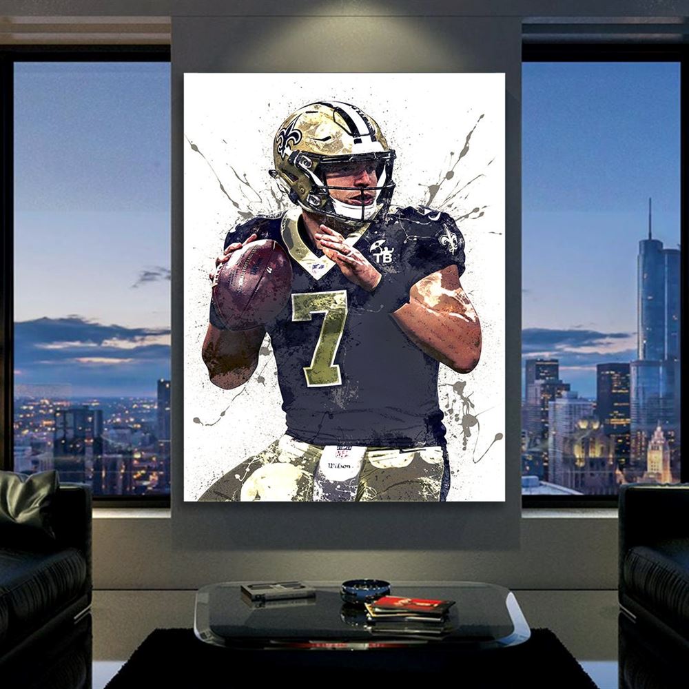 Taysom Hill Poster New Orleans Saints Canvas Wrap Kids 2