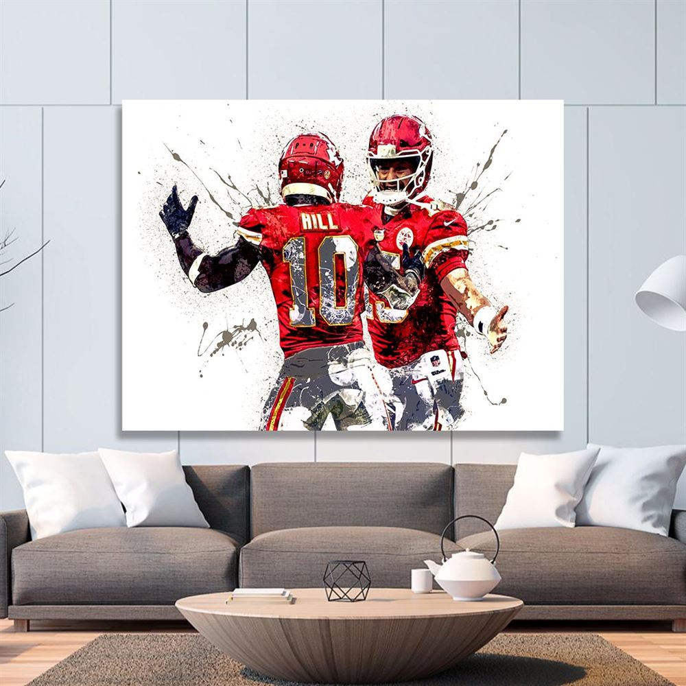 Patrick Mahomes Tyreek Hill Poster Kansas City Chiefs 2