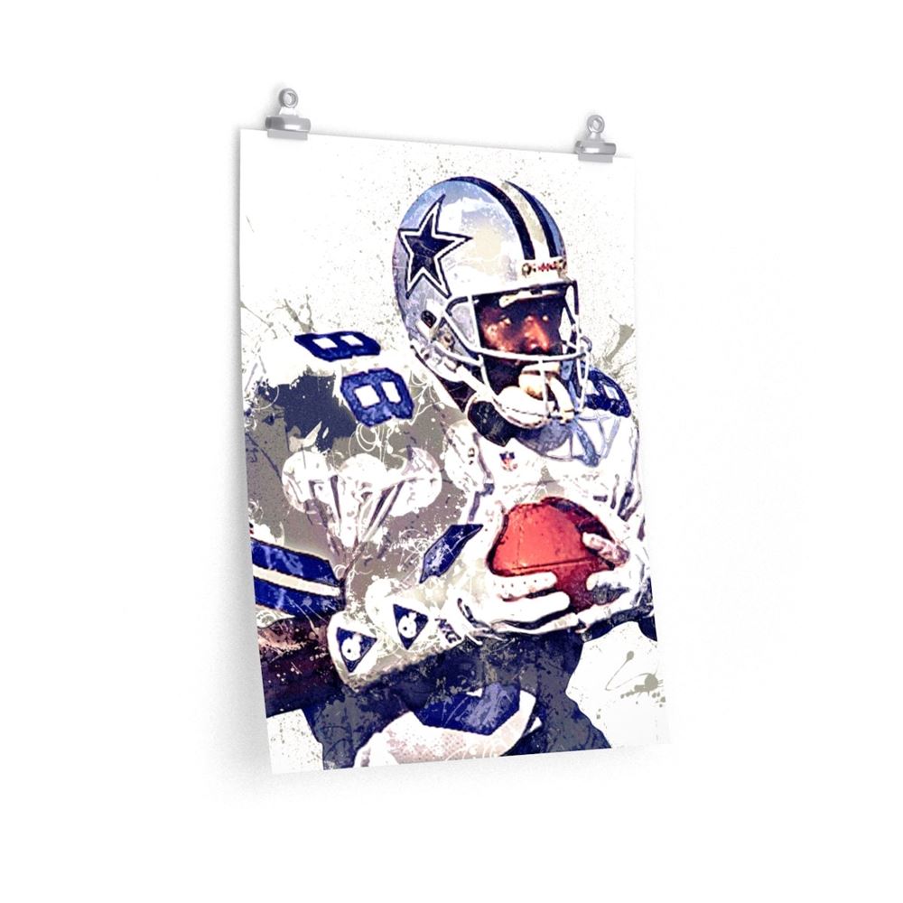 Michael Irvin Poster Dallas Cowboys Canvas Wrap Man Cave 2