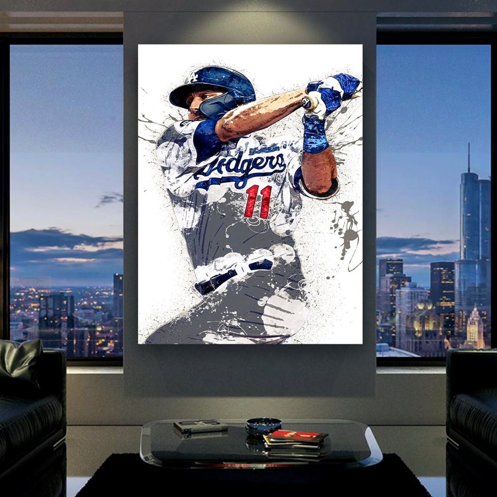 Aj Pollock Poster Los Angeles Dodgers Canvas Wrap Kids 2